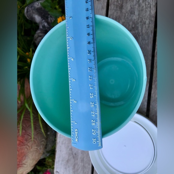 Oversized Jumbo Plastic Coffee Cup Shaped Aqua Container Bin Room Decor Display - Picture 12 of 13